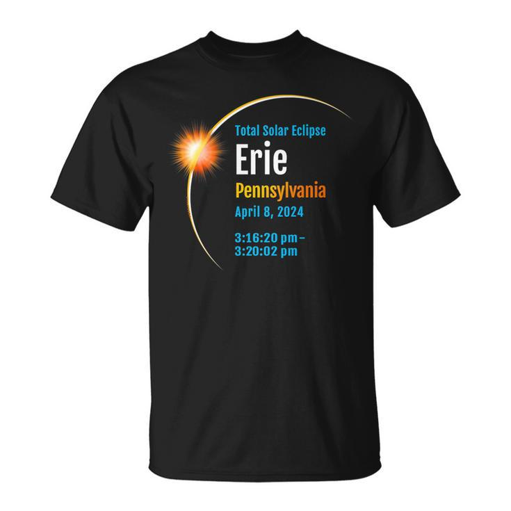 Erie Pennsylvania Pa Total Solar Eclipse 2024 1 T-Shirt