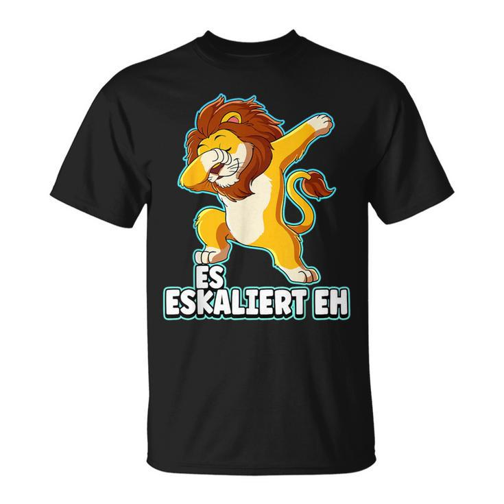 Es Eskaliert Eh Lion Black S T-Shirt