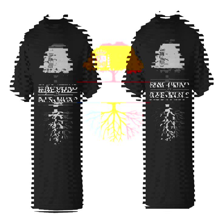 Español Cultivado Con Raíces Rumanas Rumania Camiseta unisex