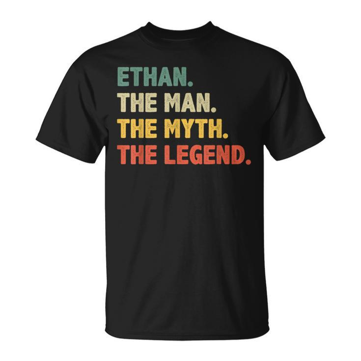 Ethan The Man The Myth The Legend Vintage For Ethan T-Shirt