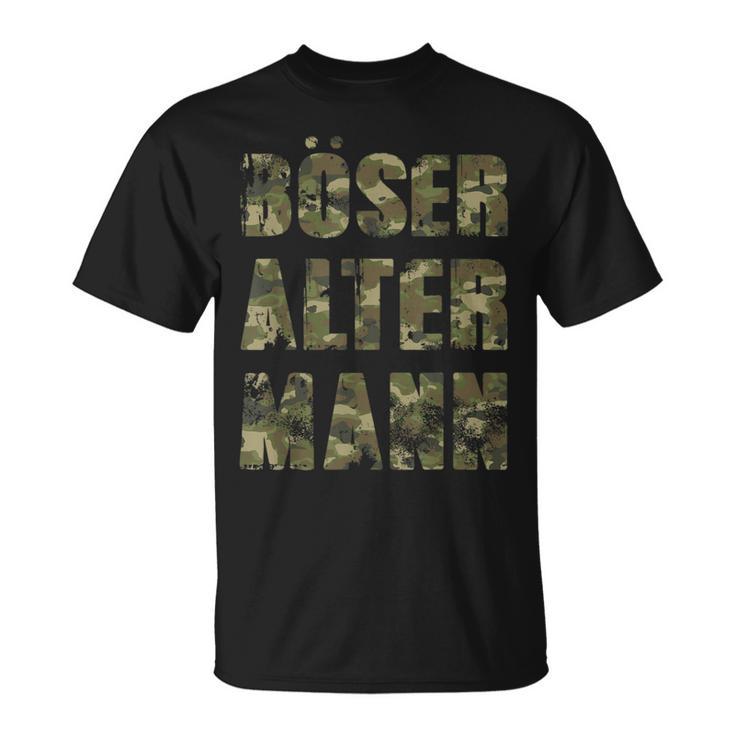 Evil Old Man Cool Camouflage Motif For T-Shirt