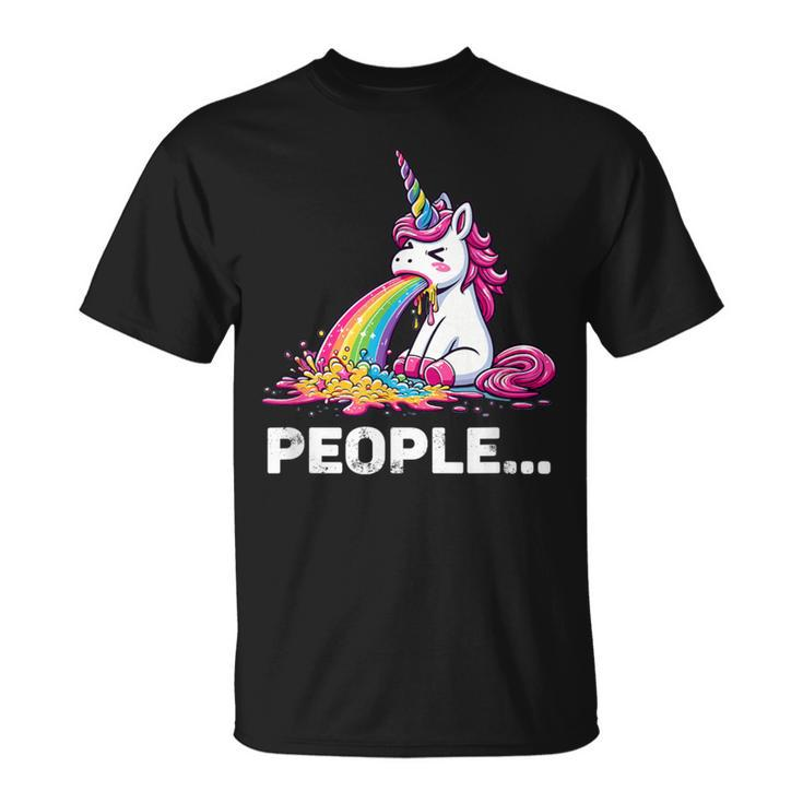 Eww People Cute Unicorn T-Shirt