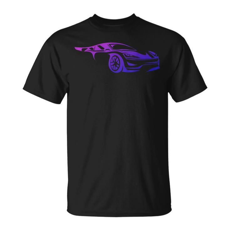 Exotic Supercar Silhouette Turbo Sports Car T-Shirt