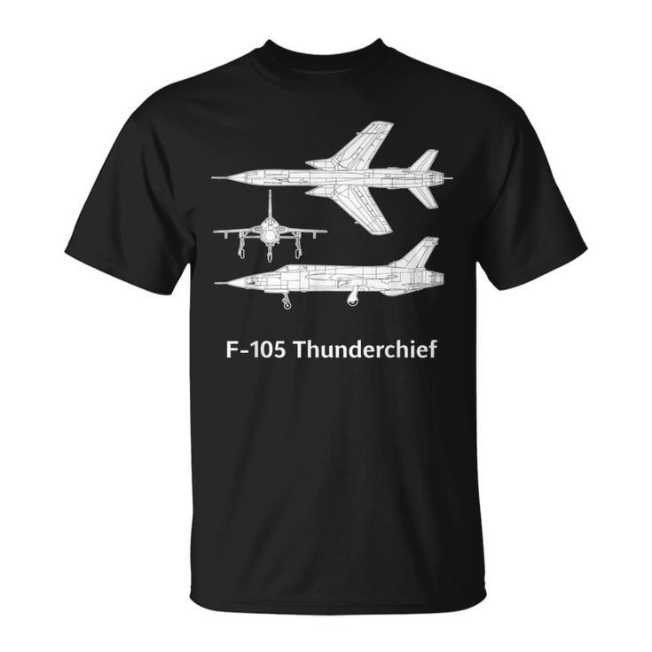 F 105 Thunderchief F105d Thunderchief F 105 Thud F105 Jet T-Shirt