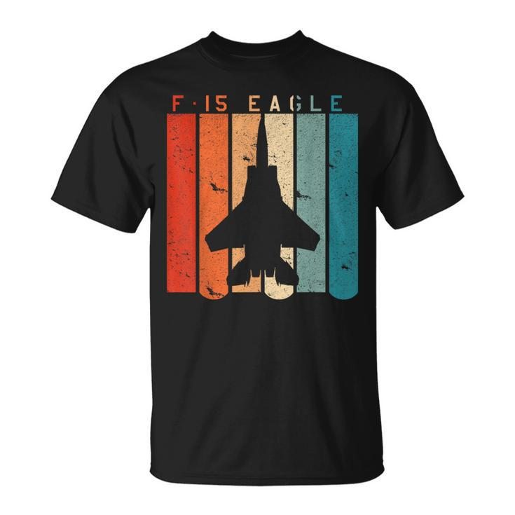 F-15 Eagle Jet Fighter Retro Vintage Style Airplane T-Shirt