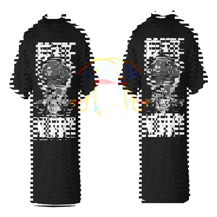 Family Skull Pirate Mommy Jolly Roger Crossbones Flag T-Shirt