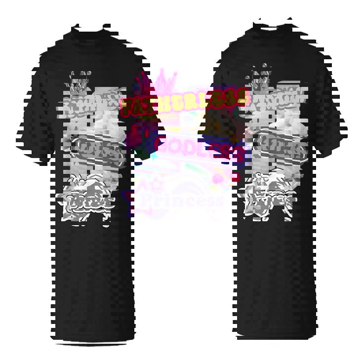 Fatherless Godless Princess Y2k Pink Baddie Queen Women T-Shirt