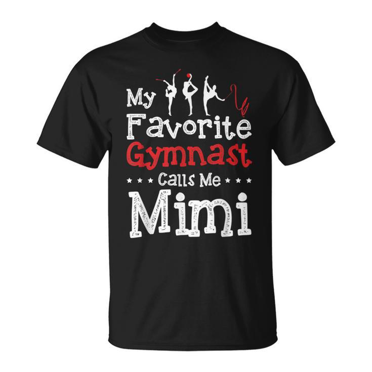 My Favorite Gymnast Calls Me Mimi Gymnastics T-Shirt