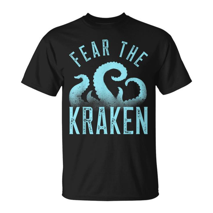 Fear The Kraken Vintage Kraken Tentacles Octopus Kraken T-Shirt