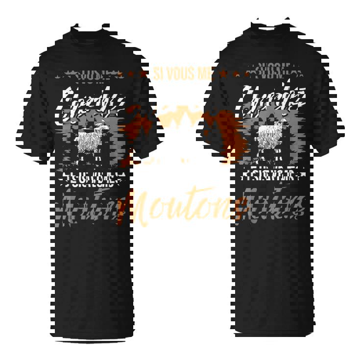 Fermier Animaux De Ferme J'aime Mes Moutons T-Shirt