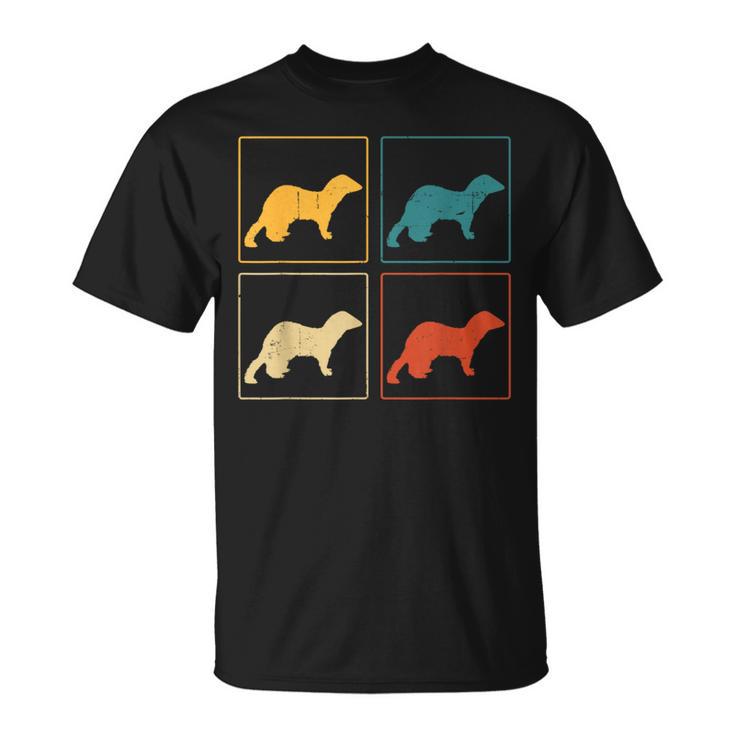 Ferret Lover Retro Weasel Vintage T-Shirt