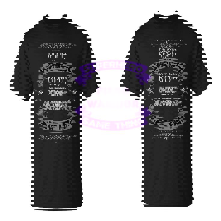 Fibro Warrior Fibromyalgia Awareness Spoonie Cfs Superhero T-Shirt