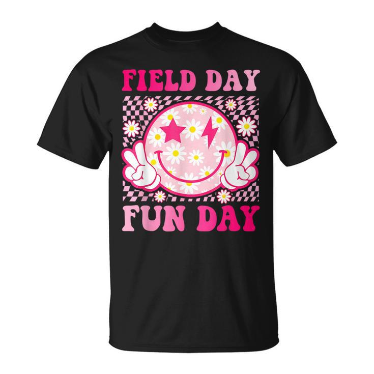 Field Day Fun Day Field Trip Retro Groovy Teacher Student T-Shirt