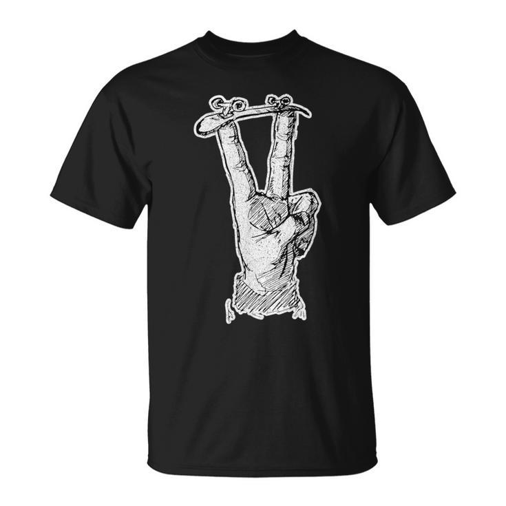 Fingerboarding Victory Finger Skateboard Hobby T-Shirt