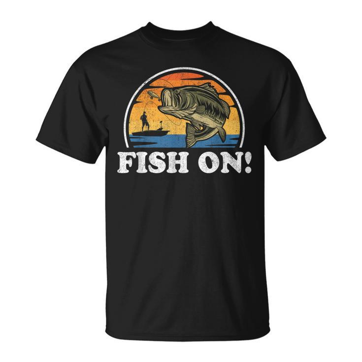 Bass Fishing Stuff Dad Bass Fish Papa Fishing T Shirt