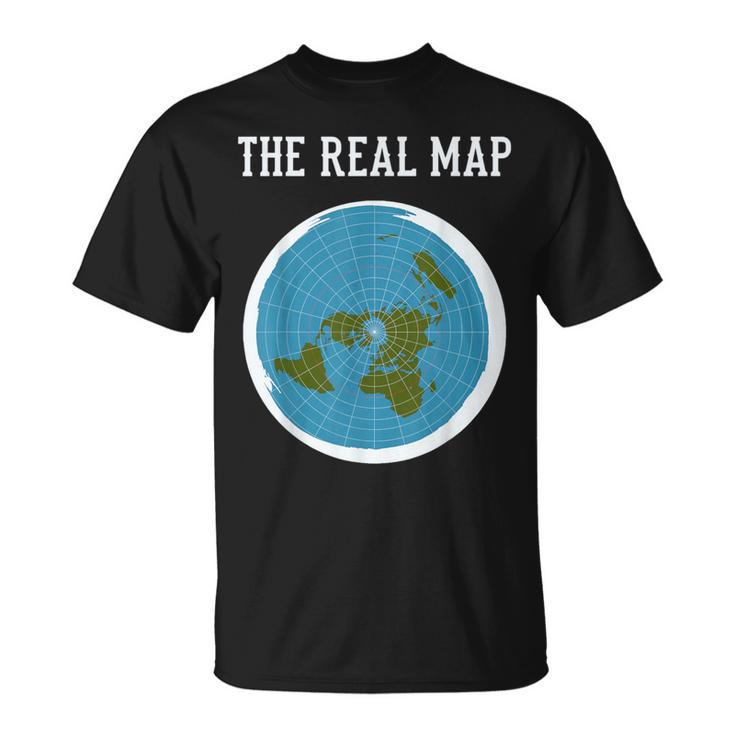 Flat Earther Flat Earth Map T-Shirt