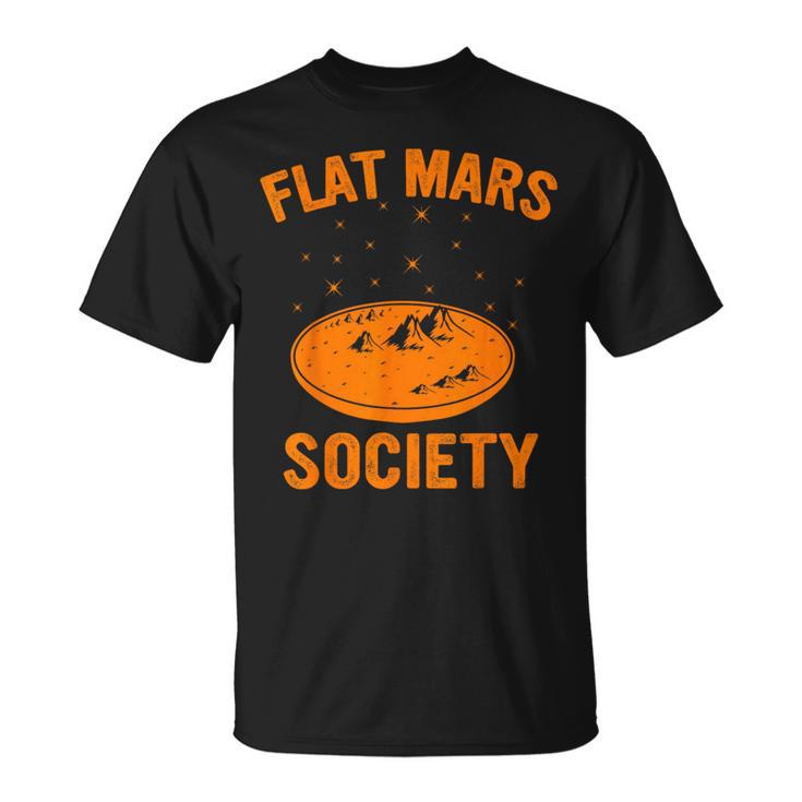 Flat Mars Society Surviving Mars Space Exploration T-Shirt