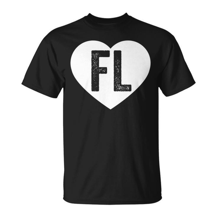 Florida Heart Hometown State Pride Love T-Shirt