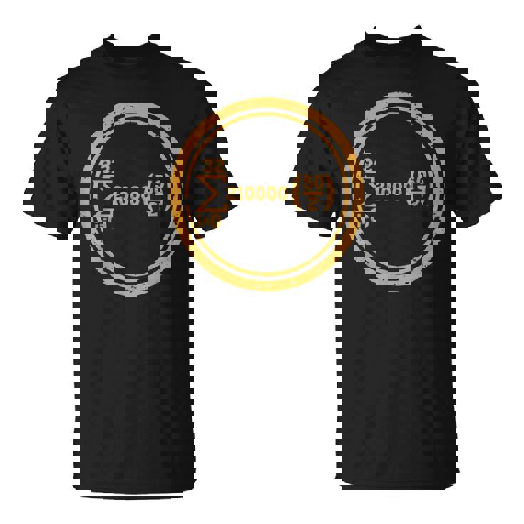 Fórmula De Bitcoin Divertida Que No Se Parece A Bitcoin Camiseta unisex