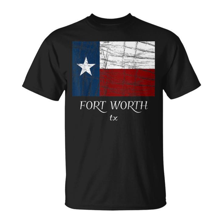 Fort Worth Tx City State Texas Flag T-Shirt