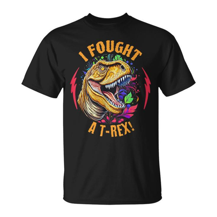 I Fought A T-Rex Injury And Injured Surgery Recovery T-Shirt