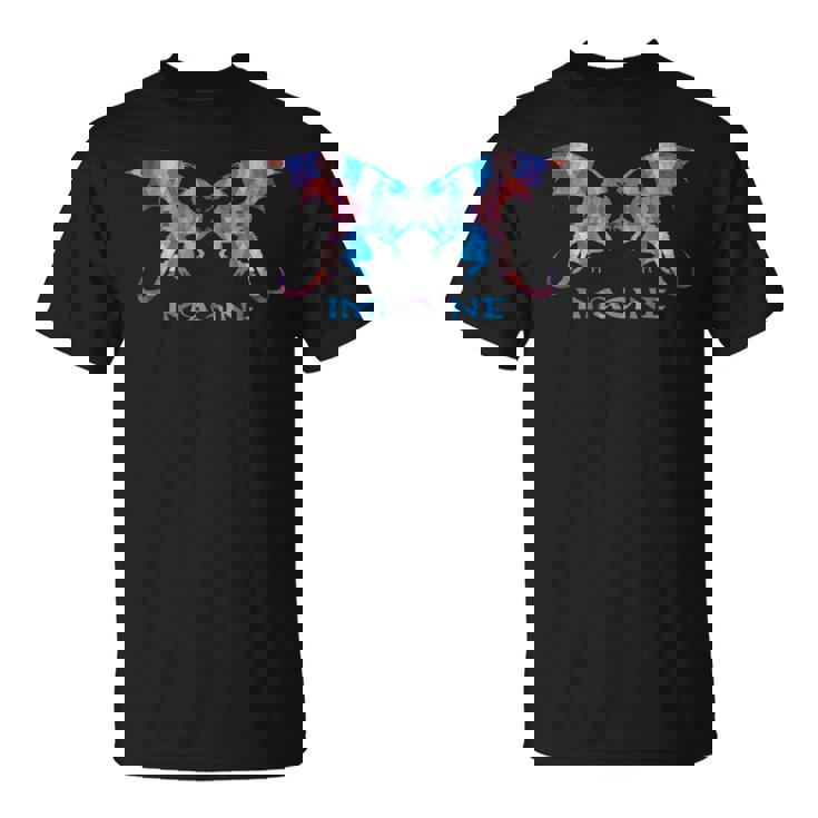 Fractal Fantasy Dragons Imagine Camiseta unisex