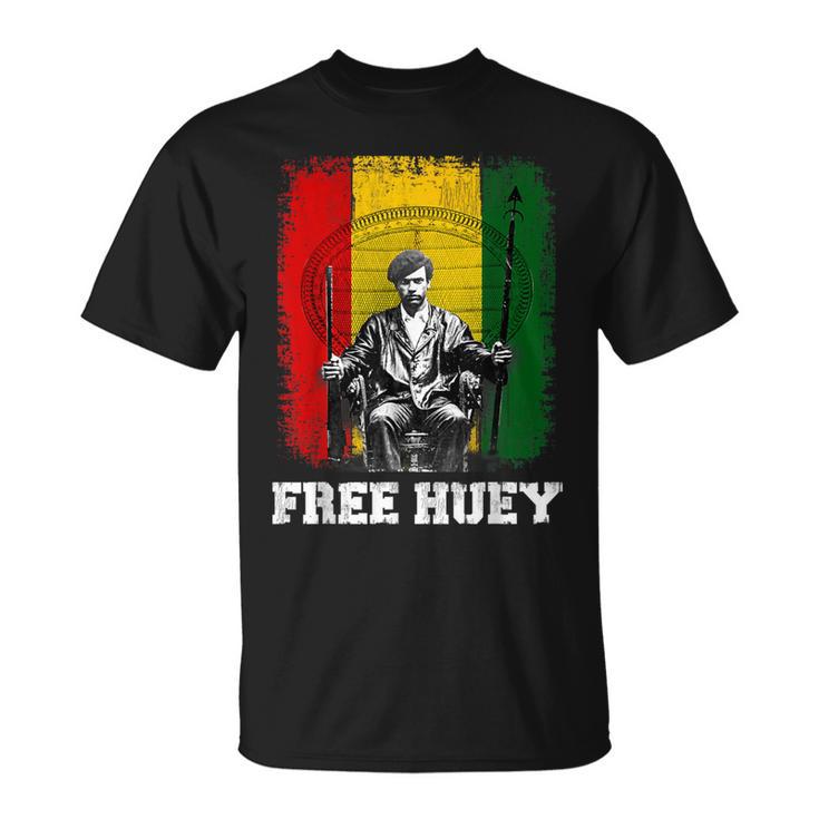 Free Huey Black History & African Roots Afro Empowerment T-Shirt