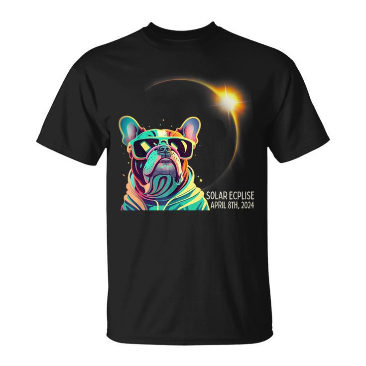 French Bulldog America 2024 Solar Eclipse Accessories T-Shirt