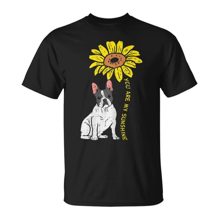 French Bulldog Sunflower Sunshine Frenchie Dog Women T-Shirt