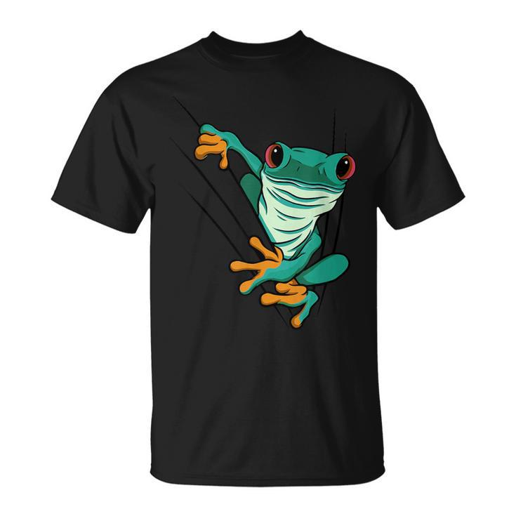 Frog Animal Motif Animal Print Frog T-Shirt