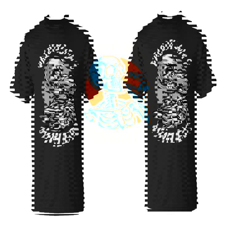 Fuelled By Soda Painkillers Chronic Pain Spoonie Black T-Shirt