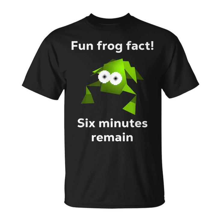 Fun Frog Fact Six Minutes Remain Cursed Frog T-Shirt