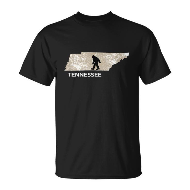 Bigfoot I Believe Loves Tennessee Tn Sasquatch T-Shirt