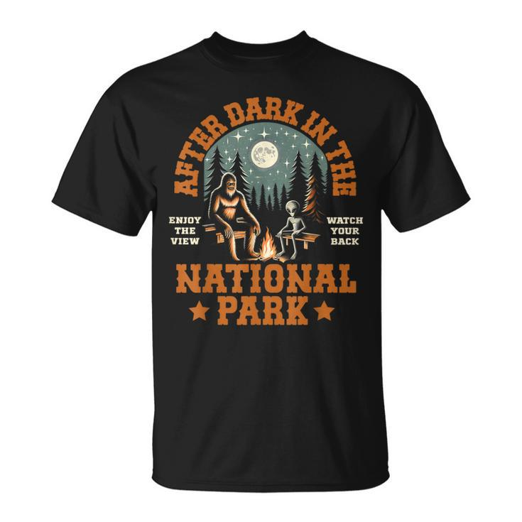 Bigfoot Sasquatch Alien National Park T-Shirt