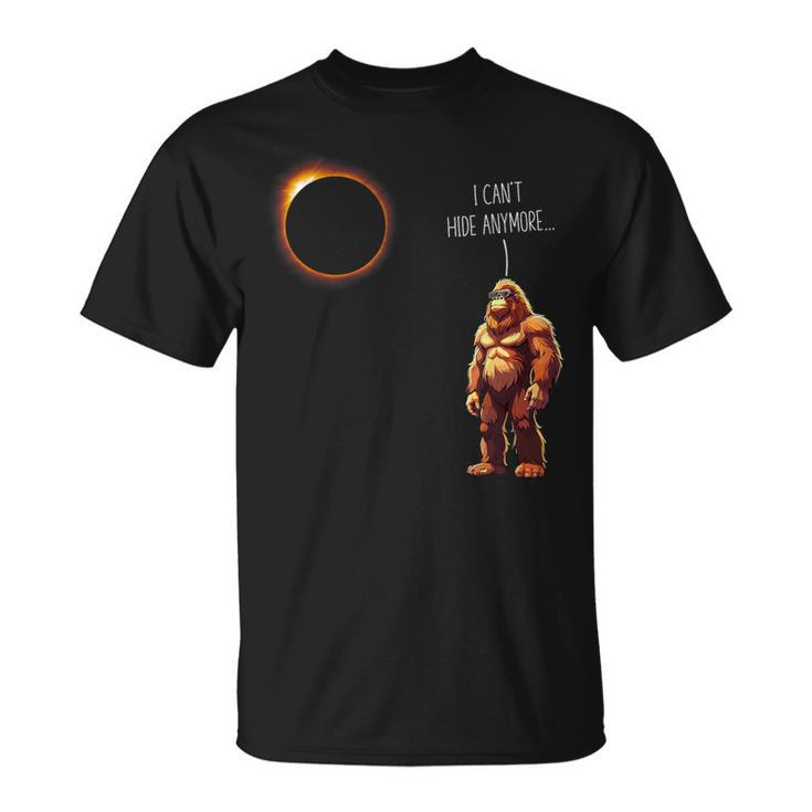 Bigfoot Solar Eclipse Quote April 8Th 2024 Boys T-Shirt