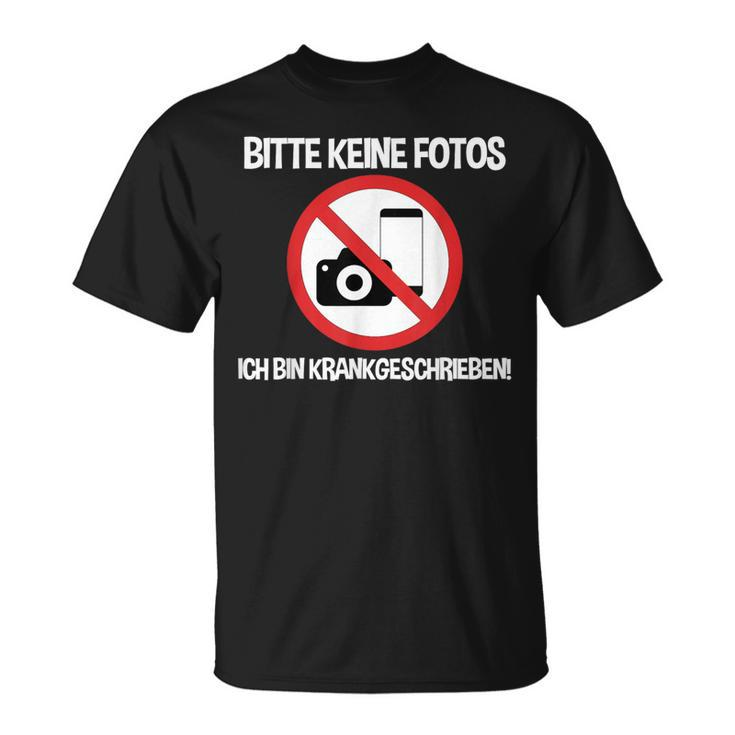 Bitte Keine Fotos Bitte Keine Fotos German Lang Black T-Shirt