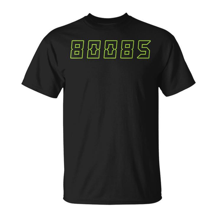 Calculator Joke 80085 Boobs Math Student T-Shirt