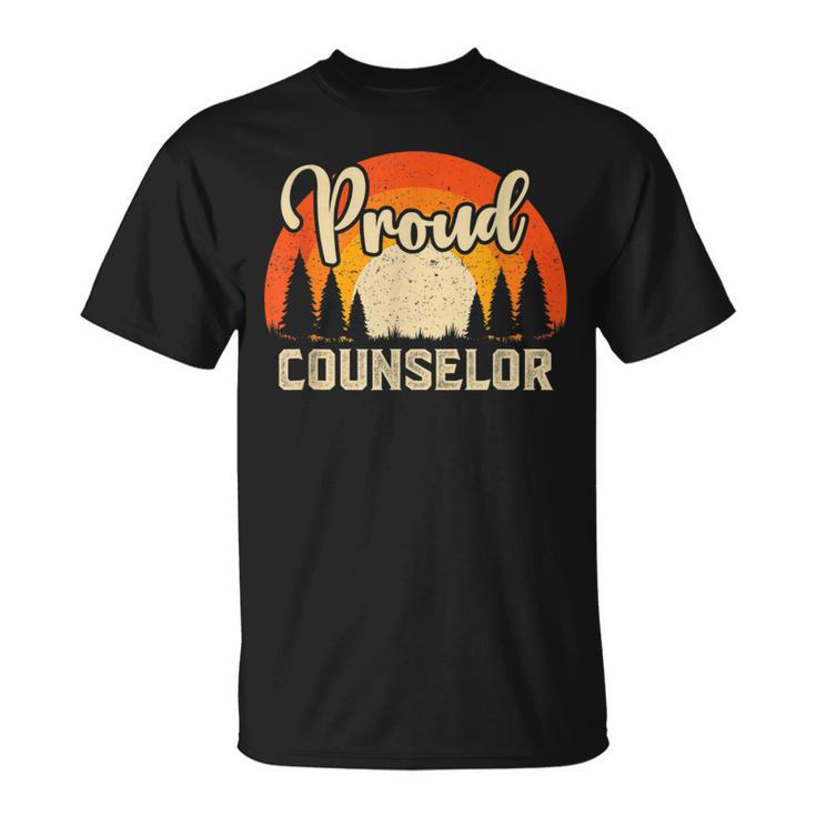 Counselor Superhero Vintage For Dad T-Shirt