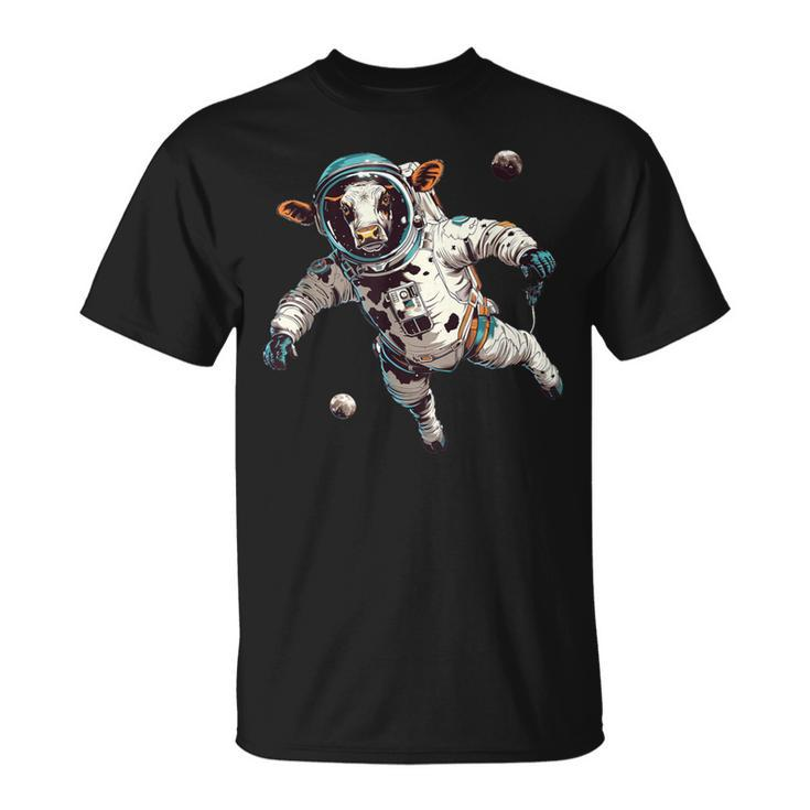 Cow Astronaut In Space T-Shirt