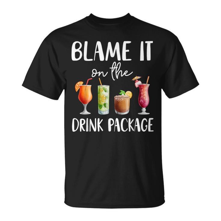 Cruise 2024 Blame It On The Drink Package T-Shirt