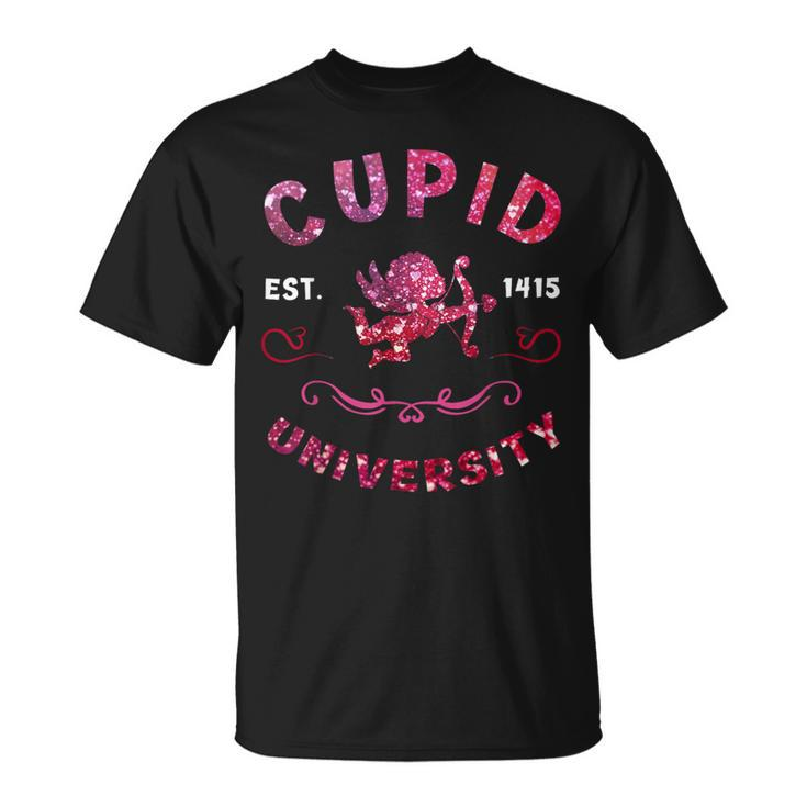 Cupid University Valentine's Day Happy Love V-Day T-Shirt
