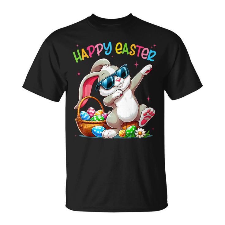 Dabbing Bunny Easter Happy Easter For Boys Girls Adult T-Shirt