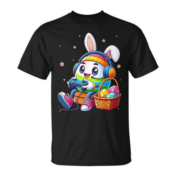Easter Egg Playing Video Game For Gamer Boys N T-Shirt