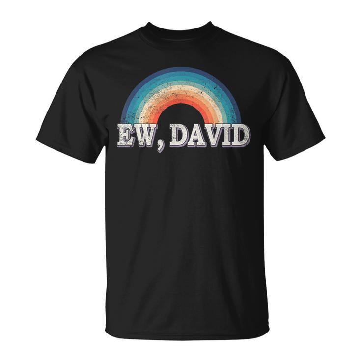 Ew David Vintage Retro Distressed T-Shirt