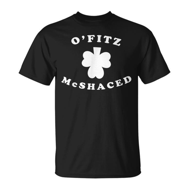 Fit Shaced Shamrock Irish St Patricks Day O Mc T-Shirt