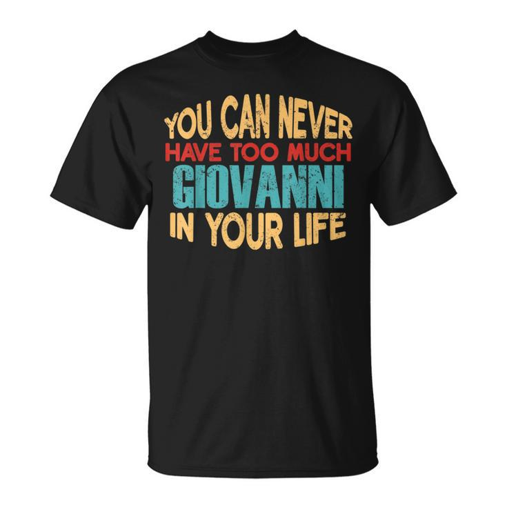 Giovanni Personalized First Name Joke Item T-Shirt