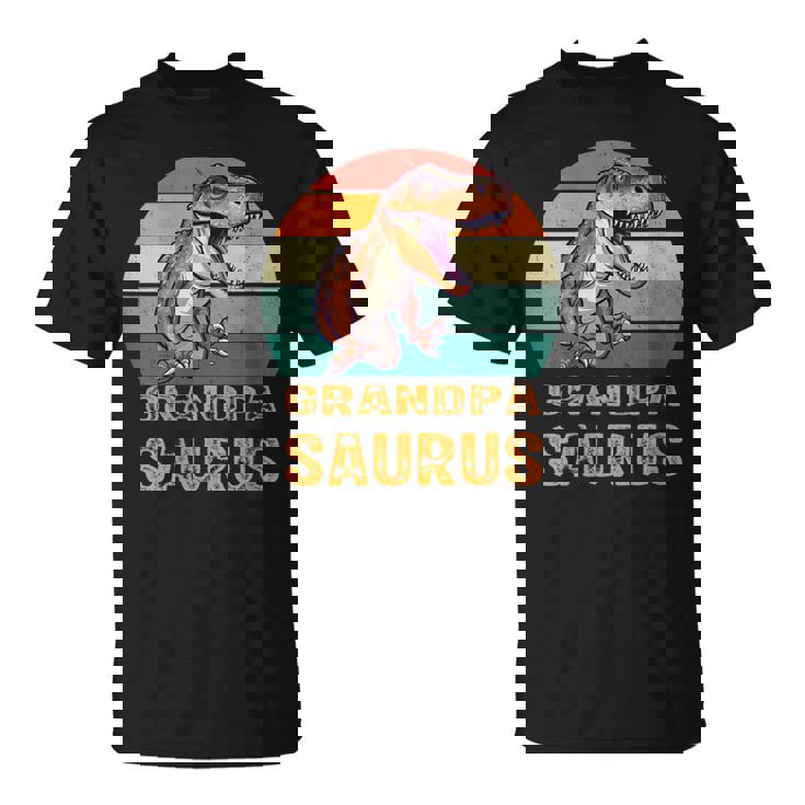 Grandpa Dinosaur T-Rex Grandpasaurus Father's Days Dad T-Shirt