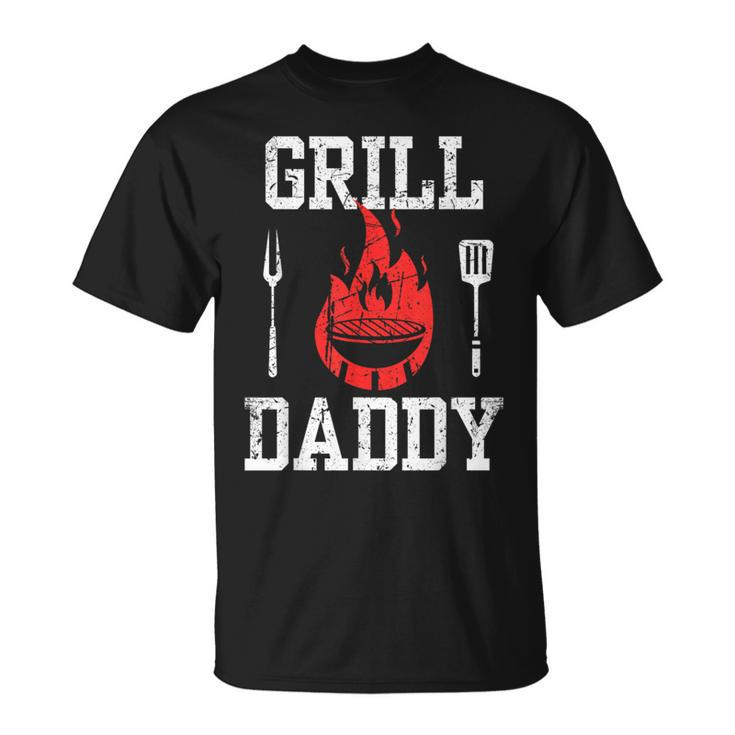 Grill Daddy Bbq And Grillfather For Father's Day T-Shirt