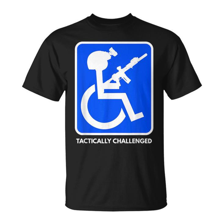 Handicap Military Tactically Challenged Officer T-Shirt