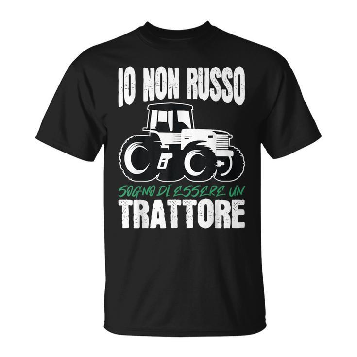 Italian Tractor Saying For Farmers T-Shirt